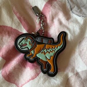 Coach Brown Dinosaur Rexy Keychain